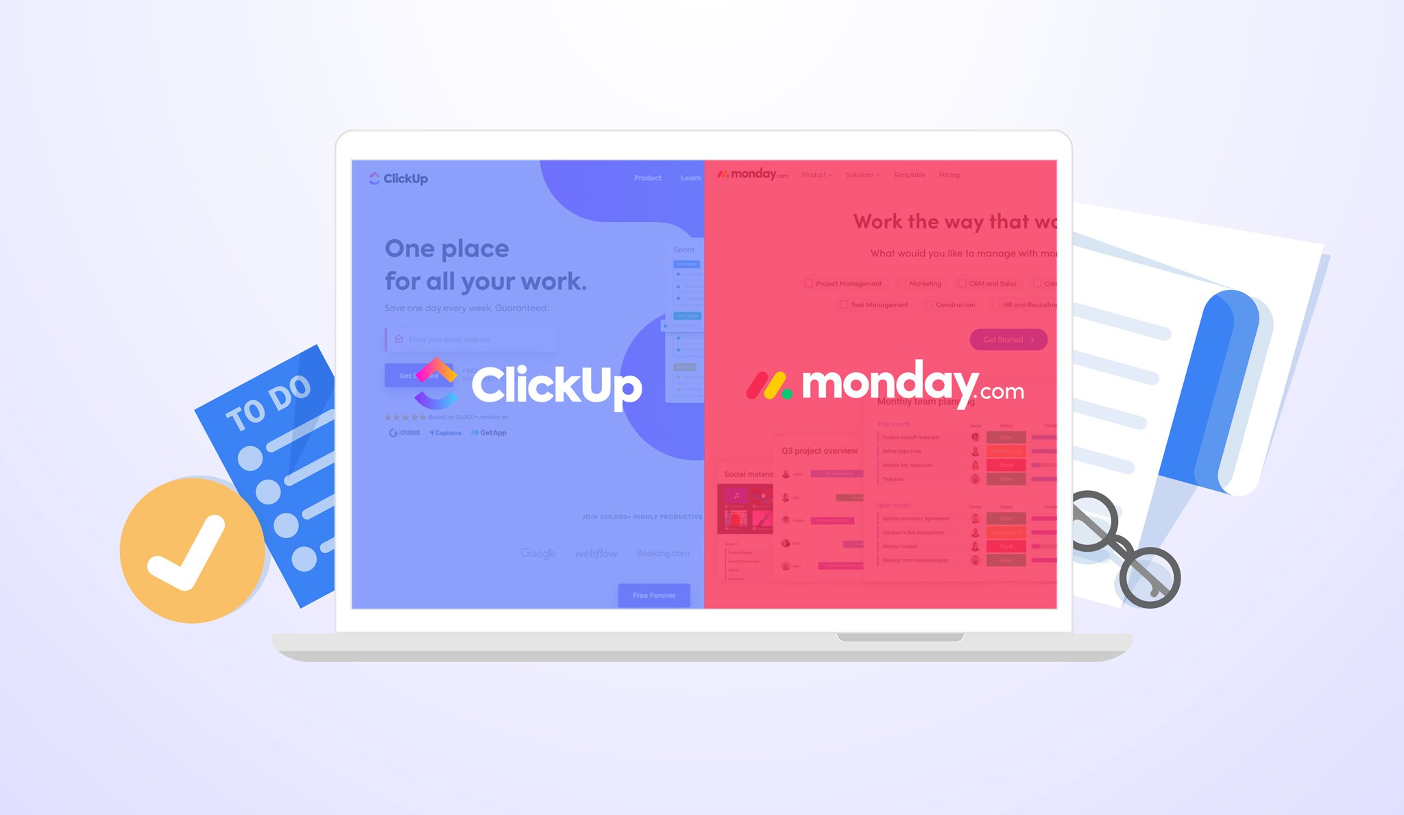 CLICKUP на русском. CLICKUP цена. Логотипы notion, Asana, Hive, Trello, Jira, Smartsheet, CLICKUP, Miro, Basecamp, Microsoft Project. Логотип Совкомбанка well Management. This is the better program