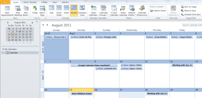 microsoft todo calendar integration