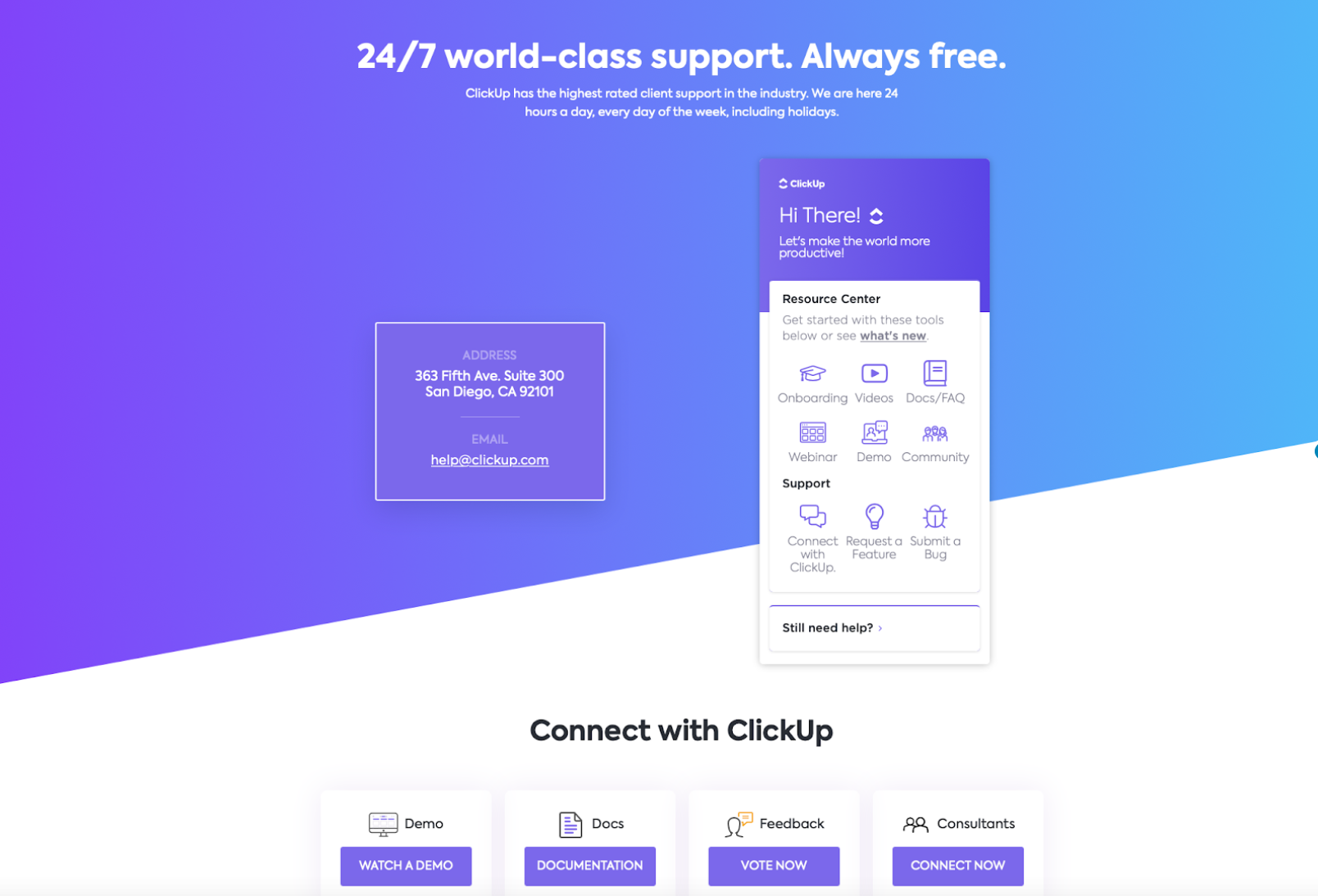 Clickup features