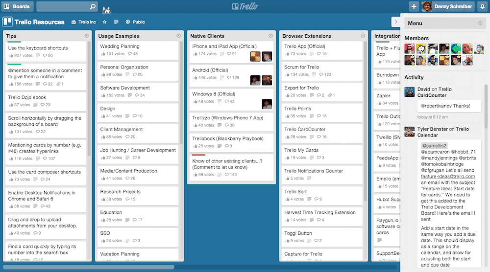 Free kanban boards - Trello